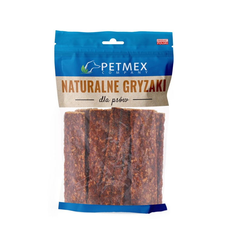 Gryzak dla psa PETMEX Paski z indyka 200g.jpg
