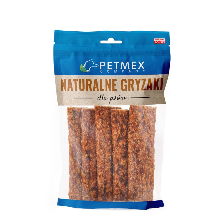 Gryzak dla psa PETMEX Paski z kaczki 100g.jpg