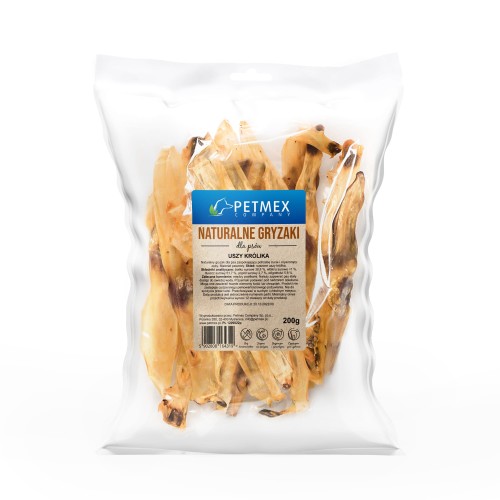 Gryzak dla psa PETMEX Uszy Królika 200g.jpg